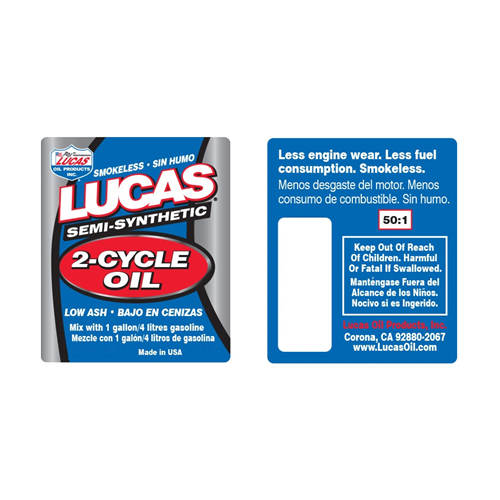 Lucas Oil 10125 Semi-Synthetic 2-Cycle Oil