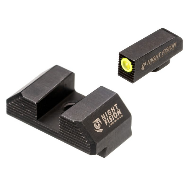 Night Fision GLK-001-163-175-YGZX Optics Ready Stealth Night Sight Set for Glock 19/17/45/23 w/ Holosun SCS Night Fision GLK-001-163-175-YGZX Optics Ready Stealth Night Sight Set for Glock 19/17/45/23 w/ Holosun SCS