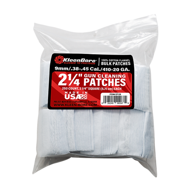 Kleenbore CP13B Bulk Cotton Gun Cleaning Patches Kleenbore CP13B Bulk Cotton Gun Cleaning Patches