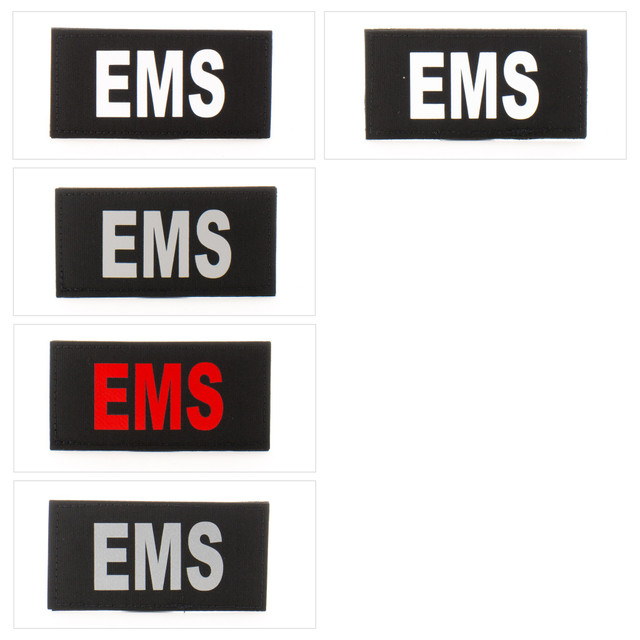 Eleven 10 E10-7001-EMS-BLK/GLO 2x4 Med ID Patch Eleven 10 E10-7001-EMS-BLK/GLO 2x4 Med ID Patch