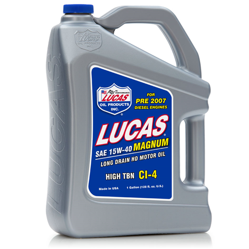 Lucas Oil 10076 SAE 15W-40 Magnum High TBN CI-4 Motor Oil