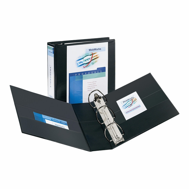 AVERY PRODUCTS CORPORATION 09700 Avery Durable View 3-Ring Binder, 3in Slant Rings, Black AVERY PRODUCTS CORPORATION 09700 Avery Durable View 3-Ring Binder, 3in Slant Rings, Black