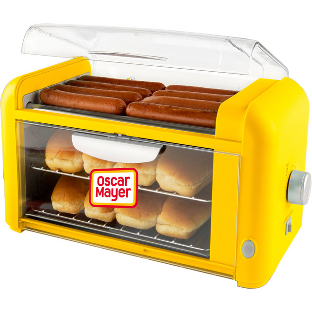 NOSTALGIA PRODUCTS GROUP LLC OMHDRTO8YW Oscar Mayer? Hot Dog Roller & Bun Warmer, 8-7/8in x 9-9/16in NOSTALGIA PRODUCTS GROUP LLC OMHDRTO8YW Oscar Mayer? Hot Dog Roller & Bun Warmer, 8-7/8in x 9-9/16in
