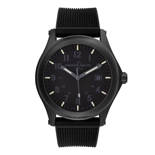 ArmourLite AL135 ArmourLite Stealth Black Swiss Tritium Illuminated Watch ArmourLite AL135 ArmourLite Stealth Black Swiss Tritium Illuminated Watch