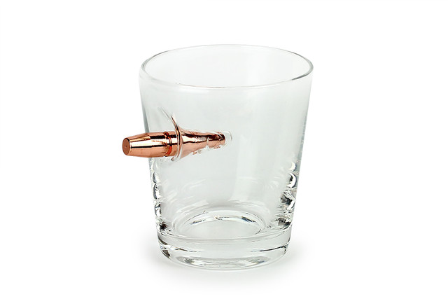 Caliber Gourmet CBG-LMS-SHOT Last Man Standing - Shot Glass w/ Bullet