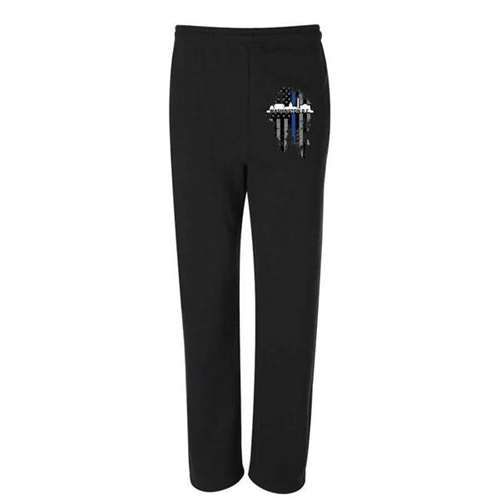 Thin Blue Line DC-TBL-SPANTS-BLK-M Thin Blue Line Sweatpants, Wash DC