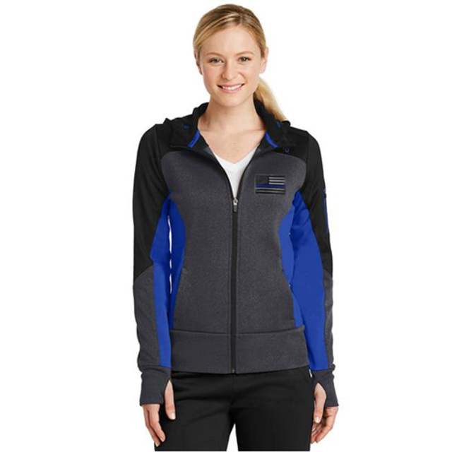 Thin Blue Line BLUELINE-TBL-WOM-FLEECE-JACKET-2XL Women's Fleece Jacket - Thin Blue Line