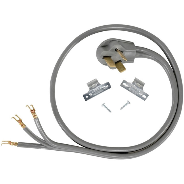 SELA PRODUCTS, LLC Certified Appliance Accessories 90-1052  3-Wire Open-End-Connector 40-Amp Range Cord - 250 V AC / 40 A - 5 ft Cord Length - 3-Wire / Right-angle Plug