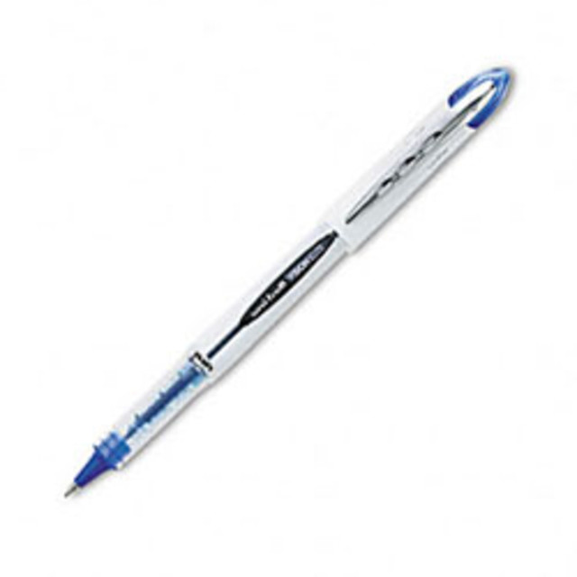 MITSUBISHI PENCIL CO.UK LTD 61232 uni-ball Vision Elite Rollerball Pen, Bold Point, 0.8 mm, White Barrel, Blue-Black Ink