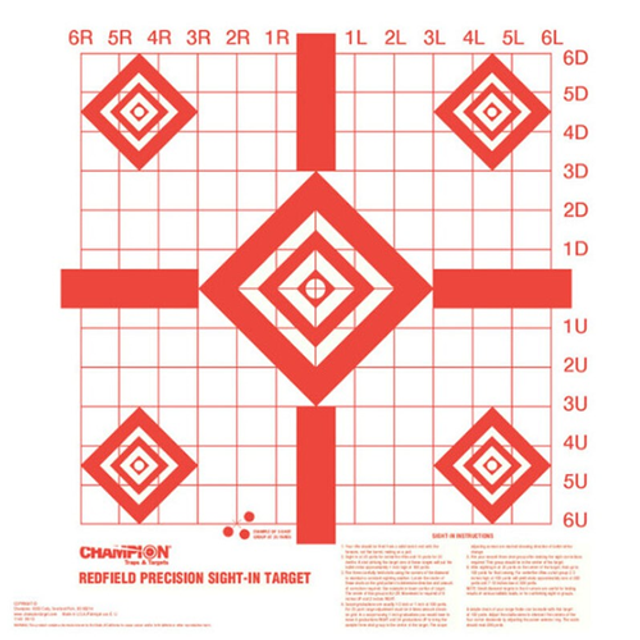 Champion Targets 47387 Champion Targets 47387 Redfield Style Precision Sight-In Targets, 100 Pack Champion Targets 47387 Champion Targets 47387 Redfield Style Precision Sight-In Targets, 100 Pack