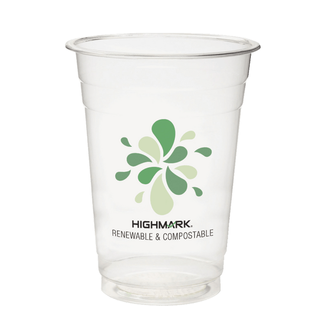 OFFICE DEPOT EP-CC16-Z06678PK Highmark ECO Compostable Plastic Cups, 16 Oz, Clear, Pack Of 50 OFFICE DEPOT EP-CC16-Z06678PK Highmark ECO Compostable Plastic Cups, 16 Oz, Clear, Pack Of 50
