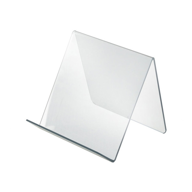 AZAR DISPLAYS 515430  Acrylic Easel Displays, 6-1/2inH x 7inW x 7-1/2inD, Clear, Pack Of 10 Holders