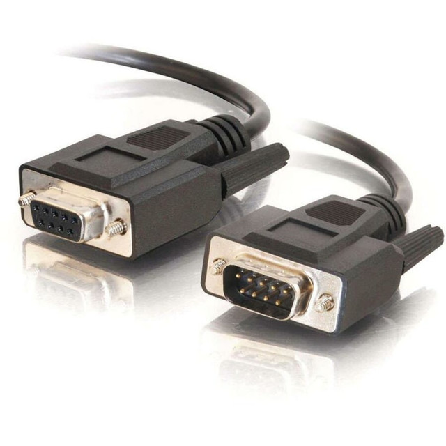 LASTAR INC. 25211 C2G - Serial extension cable - DB-9 (M) to DB-9 (F) - 1 ft - molded, thumbscrews - black LASTAR INC. 25211 C2G - Serial extension cable - DB-9 (M) to DB-9 (F) - 1 ft - molded, thumbscrews - black