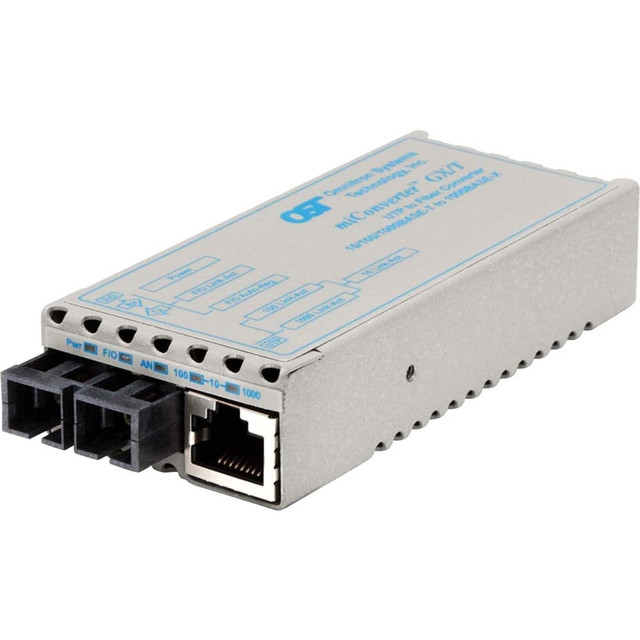OMNITRON SYSTEMS TECHNOLOGY, INC. 1222-0-6 Omnitron miConverter 10/100/1000 Gigabit Ethernet Fiber Media Converter RJ45 SC Multimode 550m - 1 x 10/100/1000BASE-T; 1 x 1000BASE-SX; USB Powered; Lifetime Warranty OMNITRON SYSTEMS TECHNOLOGY, INC. 1222-0-6 Omnitron miConverter 10/100/1000 Gigabit Ethernet Fiber Media Converter RJ45 SC Multimode 550m - 1 x 10/100/1000BASE-T; 1 x 1000BASE-SX; USB Powered; Lifetime Warranty