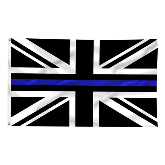 Thin Blue Line BLUE-UK-3X5 Thin Blue Line UK Flag, 3 x 5 Ft
