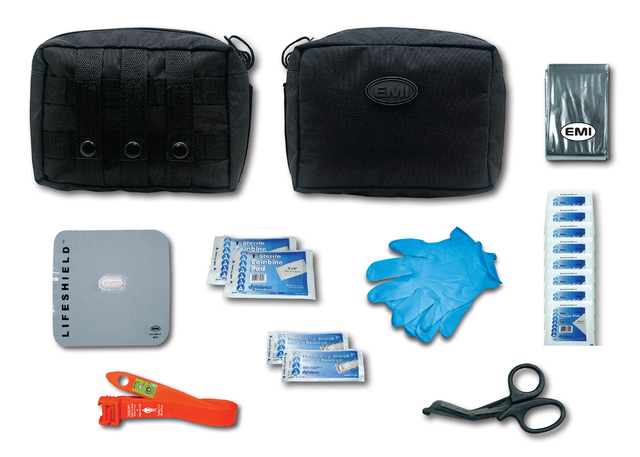 EMI - Emergency Medical 9132 E.T.R. Basic Active Shooter/Bleed Aid Kit with S.T.A.T. Tourniquet (Orange)