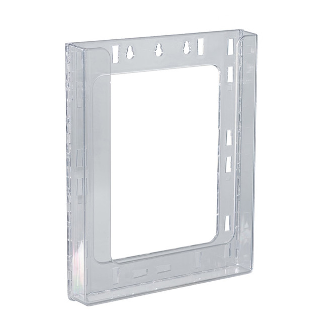 AZAR DISPLAYS 252430  Single Letter Wall-Mount Modular Acrylic Brochure Holders, 11-1/4inH x 9-1/8inW x 1-1/2inD, Clear, Pack Of 10 Holders