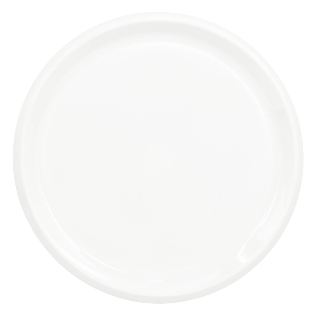 AMSCAN CO INC 432345.08 Amscan Round Plastic Platters, 16in, Frosty White, Pack Of 5 Platters