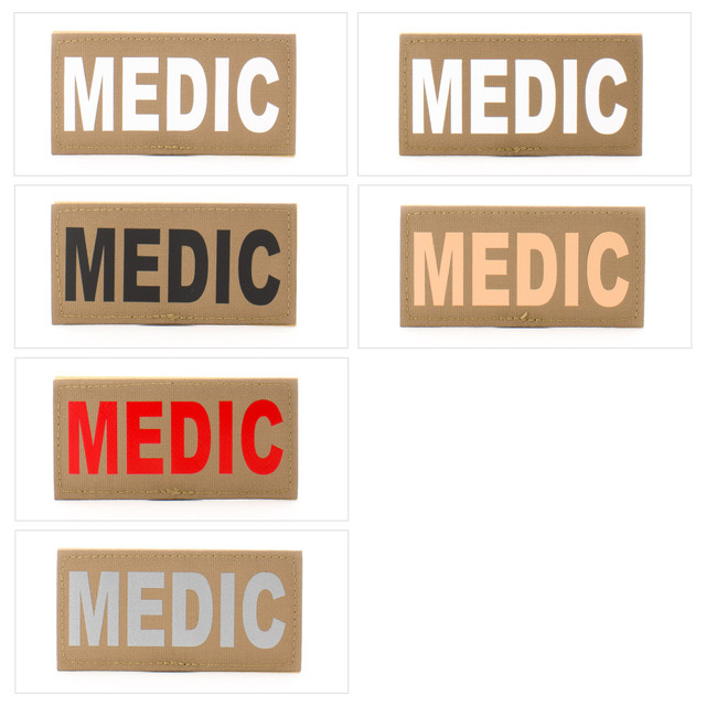 Eleven 10 E10-7001-MEDIC-CYT/TAN 2x4 Med ID Patch Eleven 10 E10-7001-MEDIC-CYT/TAN 2x4 Med ID Patch