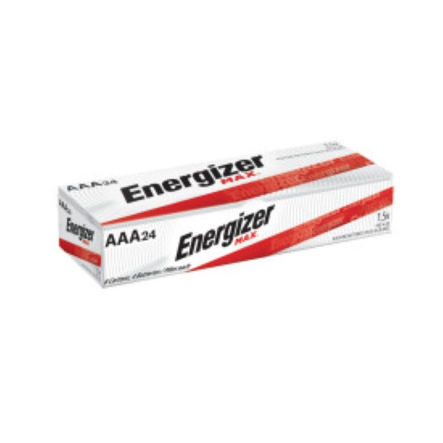ENERGIZER BRANDS LLC E92-BX Energizer Max AAA Alkaline Batteries, Pack Of 24 Batteries, E92BP-24 ENERGIZER BRANDS LLC E92-BX Energizer Max AAA Alkaline Batteries, Pack Of 24 Batteries, E92BP-24