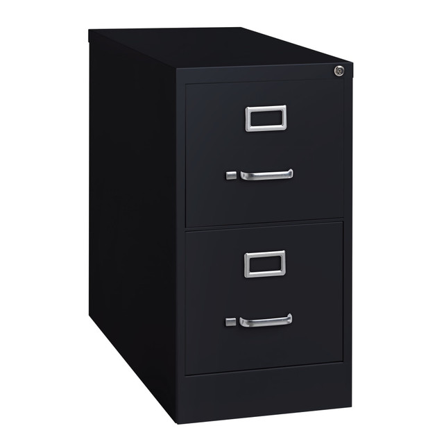 OFFICE DEPOT HID16946 WorkPro 26-1/2inD Vertical 2-Drawer Letter-Size File Cabinet, Black OFFICE DEPOT HID16946 WorkPro 26-1/2inD Vertical 2-Drawer Letter-Size File Cabinet, Black