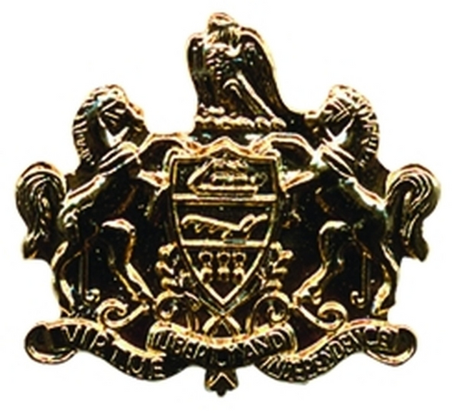 Hero's Pride 8197G Pennsylvania Crest Collar - 3/4'' Wide Hero's Pride 8197G Pennsylvania Crest Collar - 3/4'' Wide