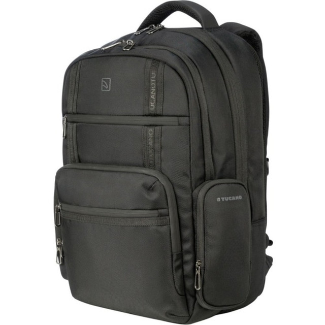 TUCANO USA INC BKSOL17-AGS-BK Tucano Sole Gravity Carrying Case (Backpack) for 16in to 17in Apple MacBook Pro, Notebook - Black - Fabric Body - Shoulder Strap, Trolley Strap - 19.3in Height x 13.4in Width x 7.5in Depth