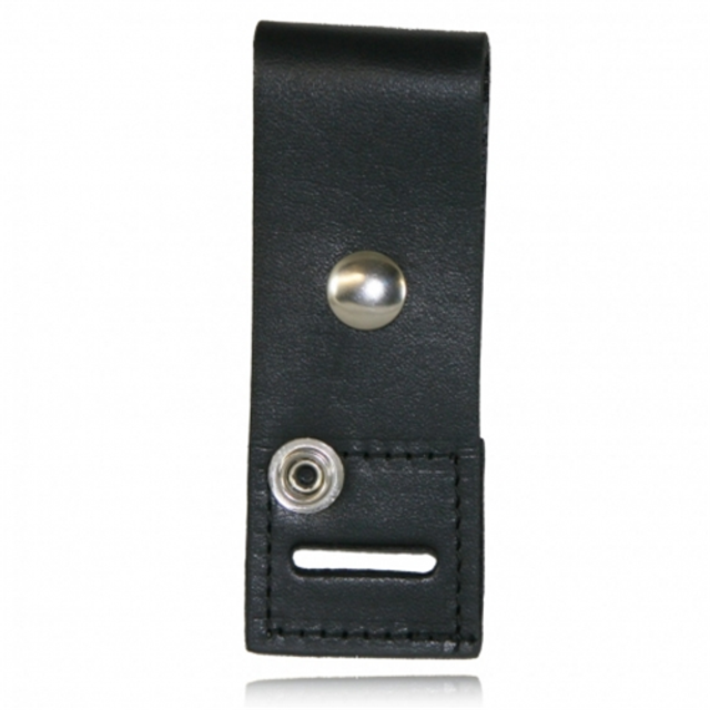 Boston Leather 5466-2 Epaulet Mic Holder 1 3/4 x 7 1/2, Snap and Slot