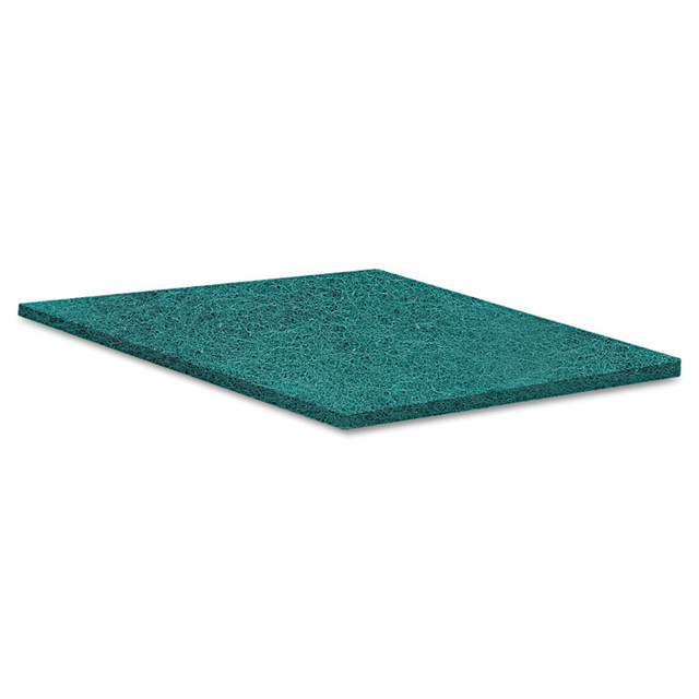 BOARDWALK 196 Medium-Duty Scouring Pad, 6 x 9, Green, 20/Carton