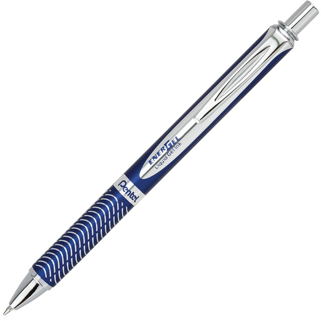 PENTEL OF AMERICA, LTD. BL407CA Pentel EnerGel Alloy Retractable Gel Pen, Medium Point, 0.7 mm, Blue Barrel, Black Ink PENTEL OF AMERICA, LTD. BL407CA Pentel EnerGel Alloy Retractable Gel Pen, Medium Point, 0.7 mm, Blue Barrel, Black Ink