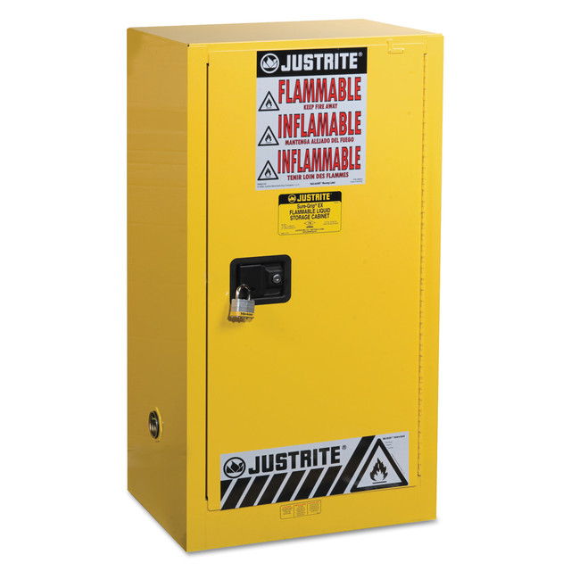 JUSTRITE MANUFACTURING COMPANY, LLC No Brand 400-891520 Yellow Countertop & Compact Cabinets, 15 Gallon