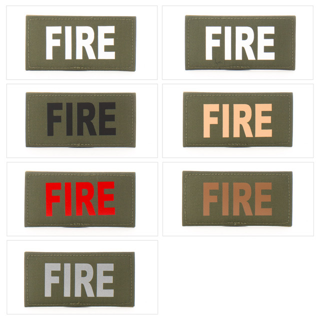 Eleven 10 E10-7001-FIRE-RGR/REF 2x4 Med ID Patch Eleven 10 E10-7001-FIRE-RGR/REF 2x4 Med ID Patch