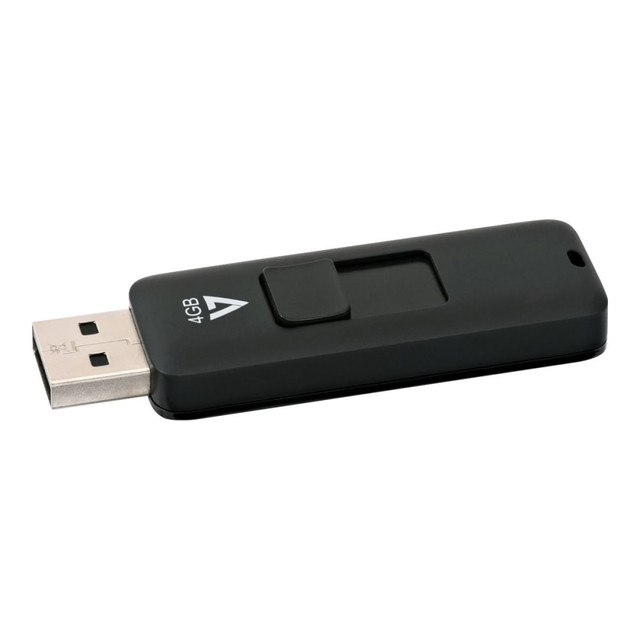 V7 VF24GAR-3N  VF24GAR-3N - USB flash drive - 4 GB - USB 2.0 - black