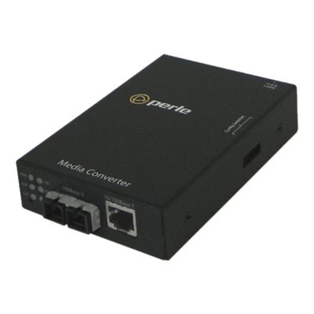 PERLE SYSTEMS 05050434 Perle S-110-S2SC20 - Fiber media converter - 100Mb LAN - 10Base-T, 100Base-TX, 100Base-LX - RJ-45 / SC single-mode - up to 12.4 miles - 1310 nm