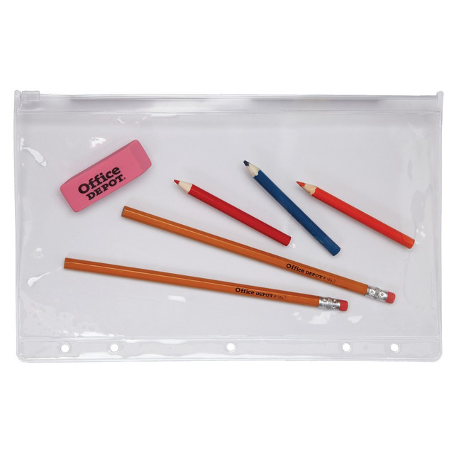 OFFICE DEPOT PPTV201401 Brand Vinyl Storage Pouch, Clear OFFICE DEPOT PPTV201401 Brand Vinyl Storage Pouch, Clear