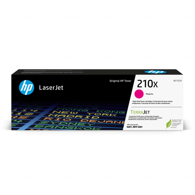 HP INC. HP W2103X  210X Magenta High Yield Toner Cartridge, W2103X