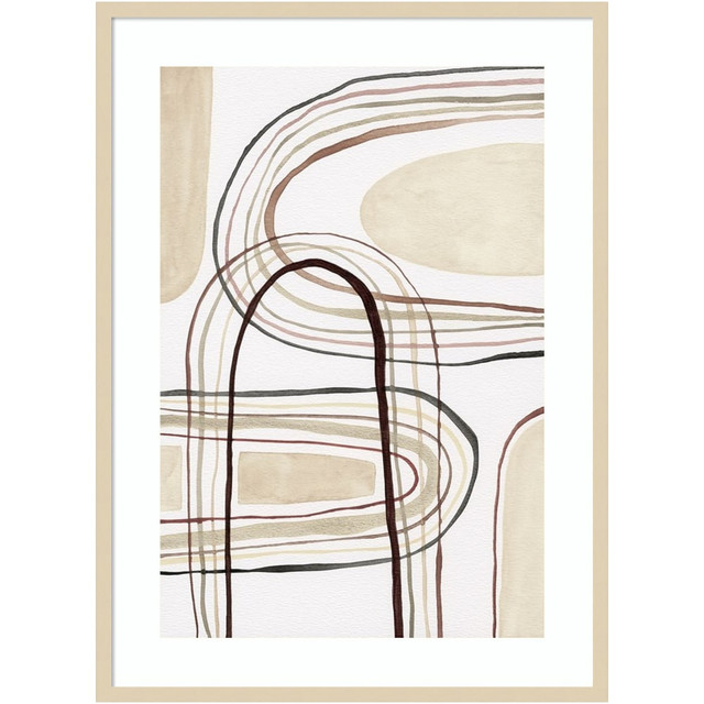 UNIEK INC. A42705537327 Amanti Art Arounds II by Nikki Galapon Wood Framed Wall Art Print, 41inH x 30inW, Natural