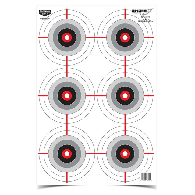 Birchwood Casey BC-37063 Eze-Scorer 12 x 18 Multiple Bull's-Eye Target