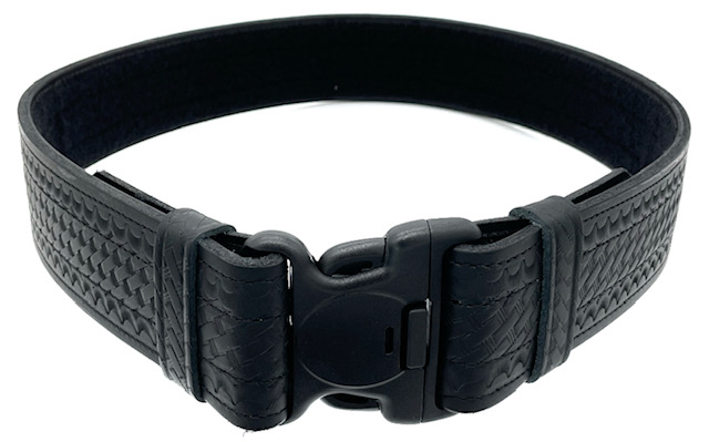Perfect Fit 8004-BW-MD 4 Stitch Duty Belt w/ Full Hook Lining & Cop Lock Buckle - Basketweave Perfect Fit 8004-BW-MD 4 Stitch Duty Belt w/ Full Hook Lining & Cop Lock Buckle - Basketweave