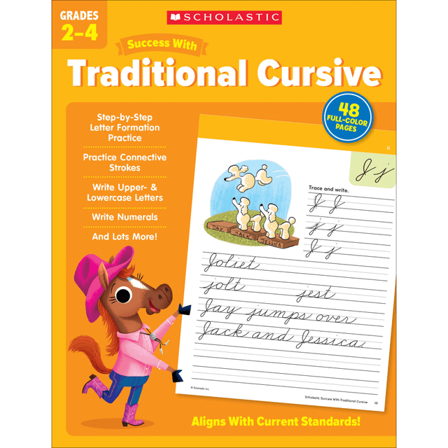 SCHOLASTIC TEACHER RESOURCES 9781338798692 Scholastic Success With Traditional Cursive, Grades 2-4