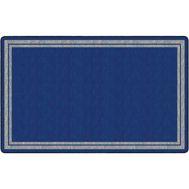 FLAGSHIP CARPETS FE422-44A  Double-Border Rectangular Rug, 90in x 144in, Light Blue