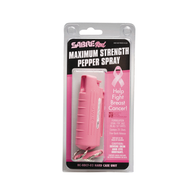 Sabre HC-NBCF-02 3-In-1 Key Case Pepper Spray W/ Quick Release Key Ring