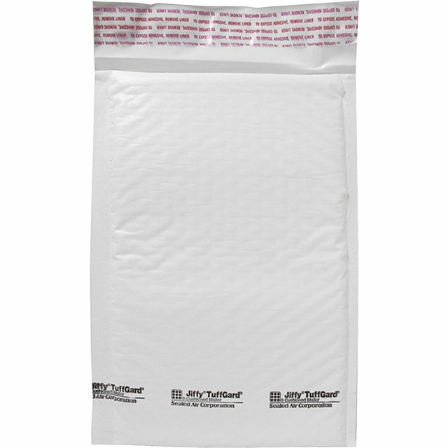 SEALED AIR CORPORATION 37712 Sealed Air Tuffgard Premium Cushioned Mailers - Bubble - #0 - 6in Width x 10in Length - Peel & Seal - Poly - 25 / Carton - White