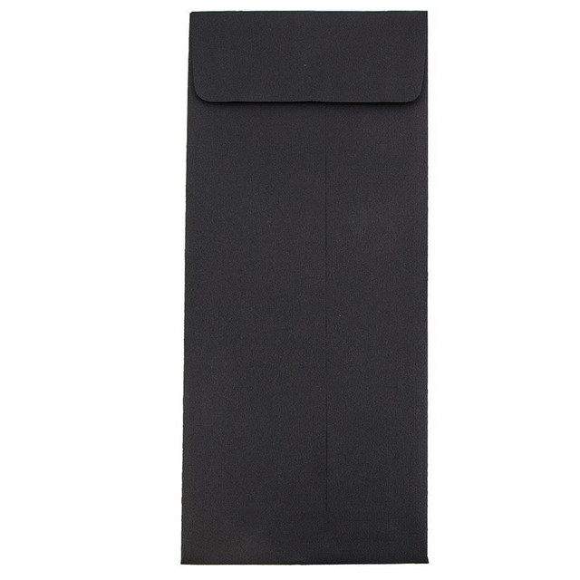 JAM PAPER AND ENVELOPE V01221 JAM Paper Policy Envelopes, #14, Gummed Seal, 30% Recycled, Black, Pack Of 25