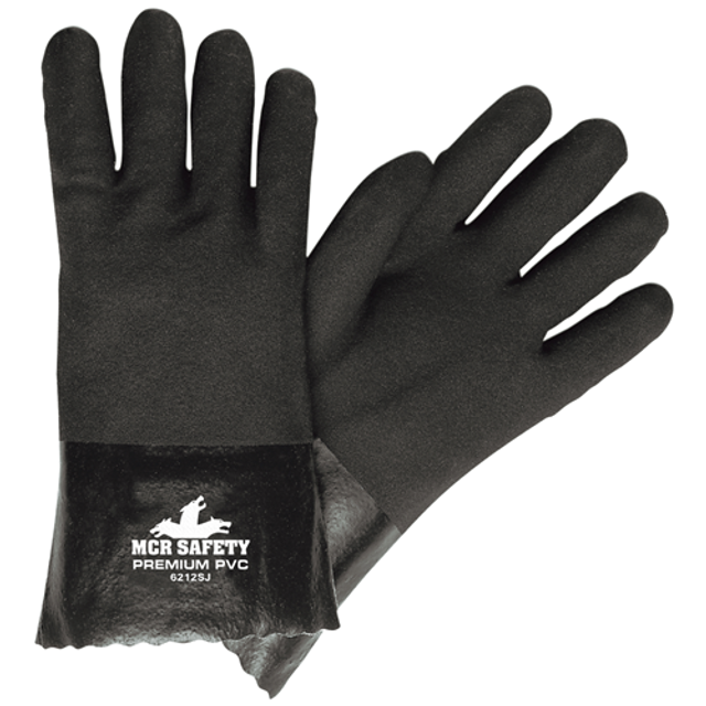MCR Safety 6212SJ Black Sandy PVC 12 Jersey