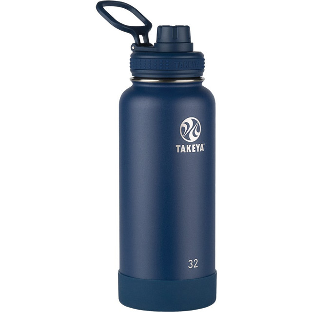 TAKEYA USA CORPORATION 51024 Takeya Actives Spout Reusable Water Bottle, 32 Oz, Midnight