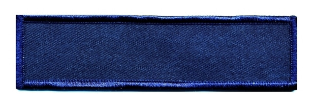Hero's Pride 4720 Name Blank w/ Merrowed Bordered (Chicago PD) 3.33''x1'' - Dark Navy/Dark Navy