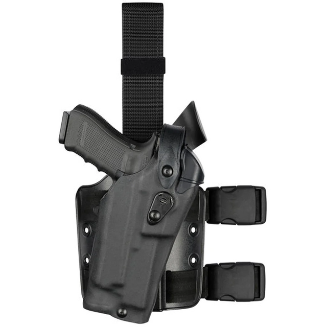 Safariland 1200397 Model 6304RDS ALS/SLS Drop-Rig Tactical Holster for Glock 17 MOS w/ Light