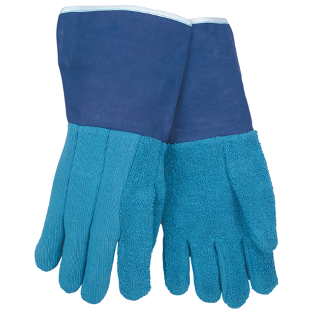 MCR Safety 9428GFR Blue Heavy Weight  F/R 6 Gauntlet Glove