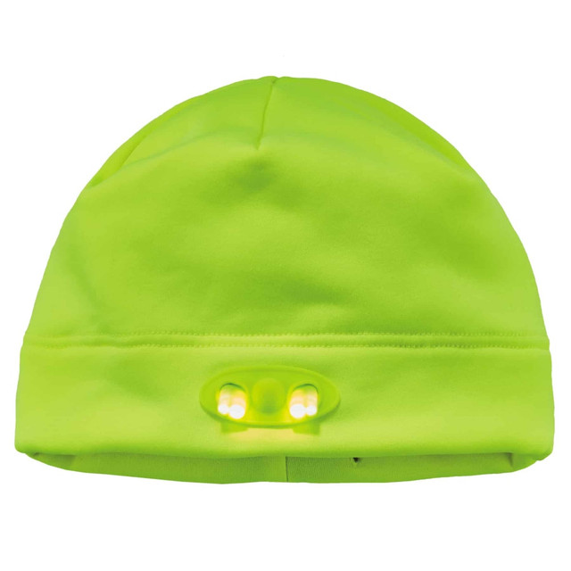 ERGODYNE CORPORATION 16802 Ergodyne N-Ferno 6804 LED Light Fleece Skull Cap Beanie Hat, Lime